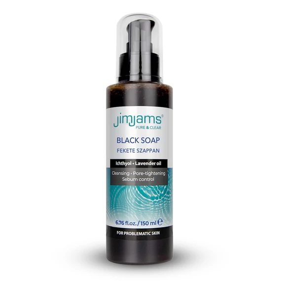 JimJams Pure &amp; Clear Fekete szappan,150 ml
