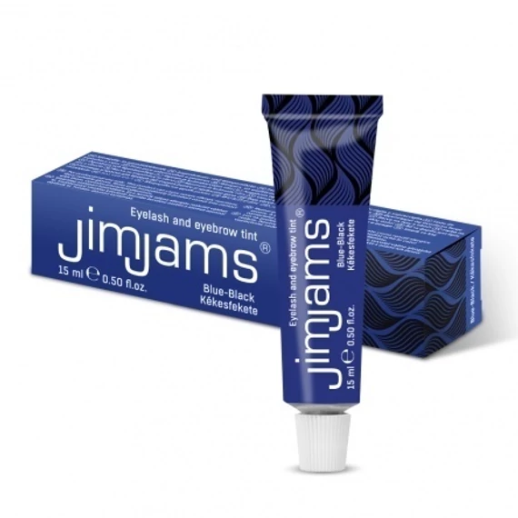 JimJams szempilla és szemöldökfesték kékesfekete, 15 ml