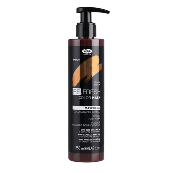 Lisap Refresh Color színező hajpakolás, Bronze, 250 ml