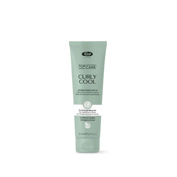 Lisap Top Care Curly Cool 3 in 1 Leave-In ápoló krém göndör és hullámos hajra, 150 ml