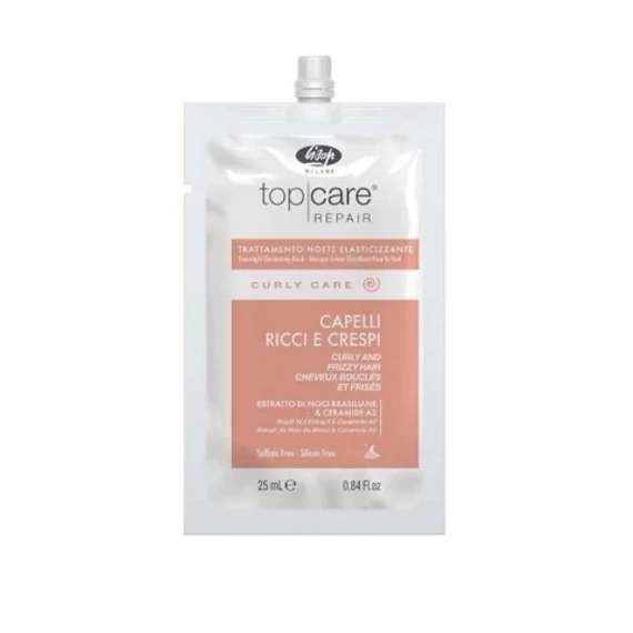Lisap Top Care Repair Curly Care éjszakai hajpakolás göndör és száraz hajra, 25 ml