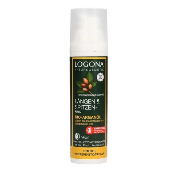 Logona hajvégápoló folyadék bio argánolajjal, 75  ml