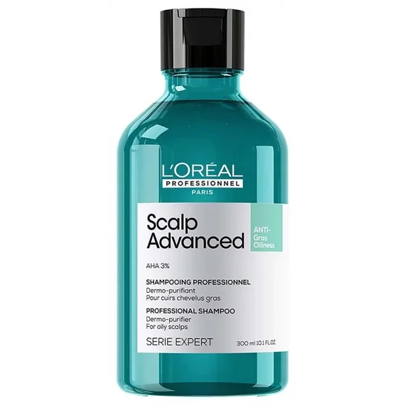 Loreal Scalp Advanced sampon zsíros hajra, 300 ml