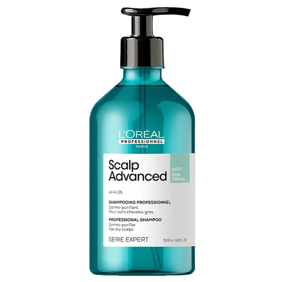 Loreal Scalp Advanced sampon zsíros hajra, 500 ml