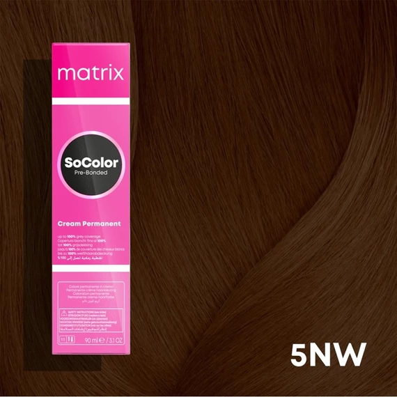 Matrix SoColor Pre-Bonded hajfesték 5NW / 5.033