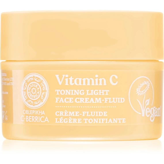 Natura Siberica Oblepikha C-Berrica Tonizáló arckrém-fluid C-vitaminnal, 50 ml