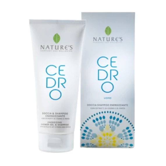 Nature's Cedro Man energetizáló tusfürdő és sampon, 200 ml