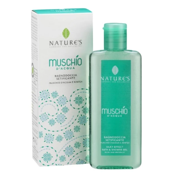 Nature's hab- és tusfürdő gél pézsmával és vízililiommal, 200 ml