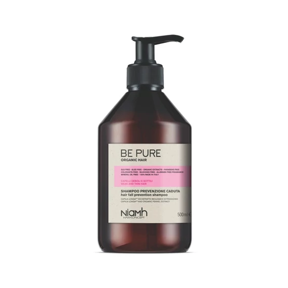 Niamh Be Pure Hair Fall Defence hajhullás elleni regeneráló sampon, 500 ml
