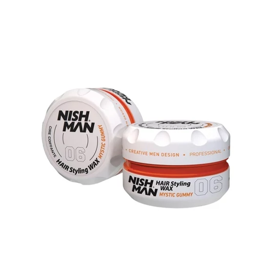 Nish Man Mystic Gummy 06 fényes hatású wax, extra erős tartással, 150ml