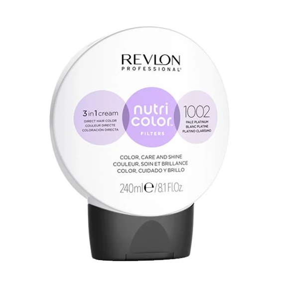 Revlon Nutri Color Creme színező hajpakolás 1002 White Platinum, 240 ml