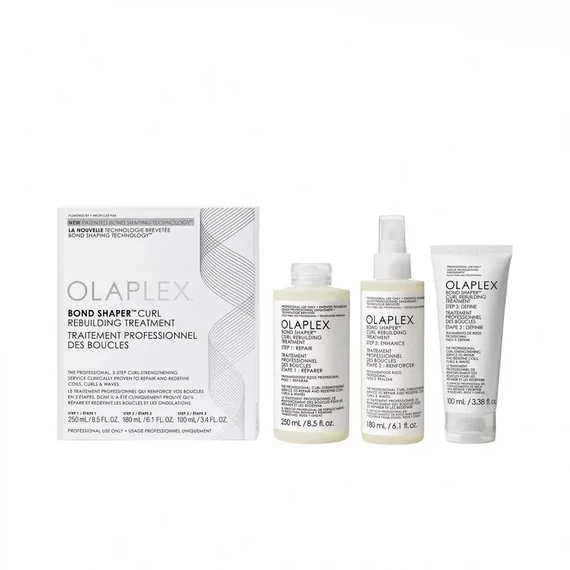 Olaplex Bond Shaper Curl Rebuilding Treatment göndör hajújraépítő kezelés, 250+180 +100 ml