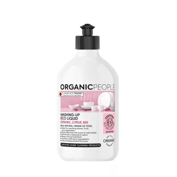 Organic People öko mosogatószer bio citruskeverékkel, 500 ml