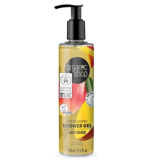 Organic Shop frissítő tusfürdő mangóval, 280 ml