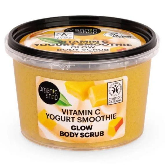 Organic Shop Jogurt Smoothie ragyogást adó testradír C-vitaminnal, 250 ml