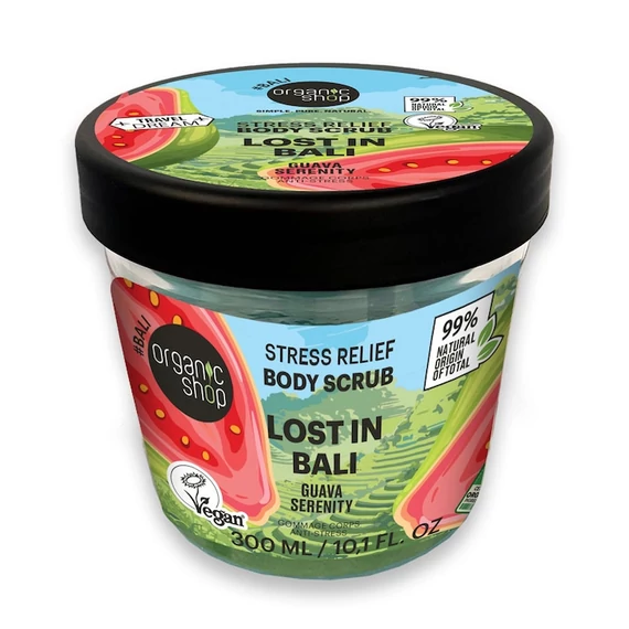 Organic Shop Lost in Bali stresszoldó testradír guavával, 300 ml
