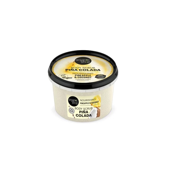 Organic Shop Pina Colada tápláló testradír ananásszal és kókusszal, 250 ml