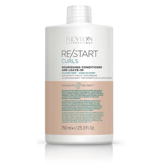 Revlon Restart Curls tápláló hajban maradó balzsam göndör hajra, 750 ml