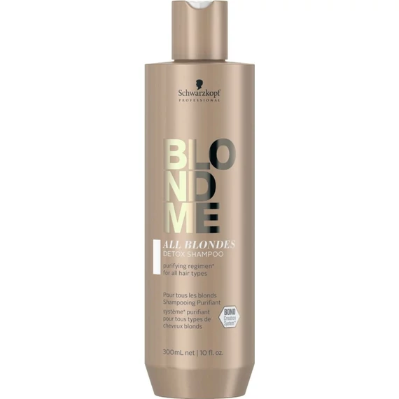 Schwarzkopf Blondme Detox sampon minden szőke hajra, 300 ml