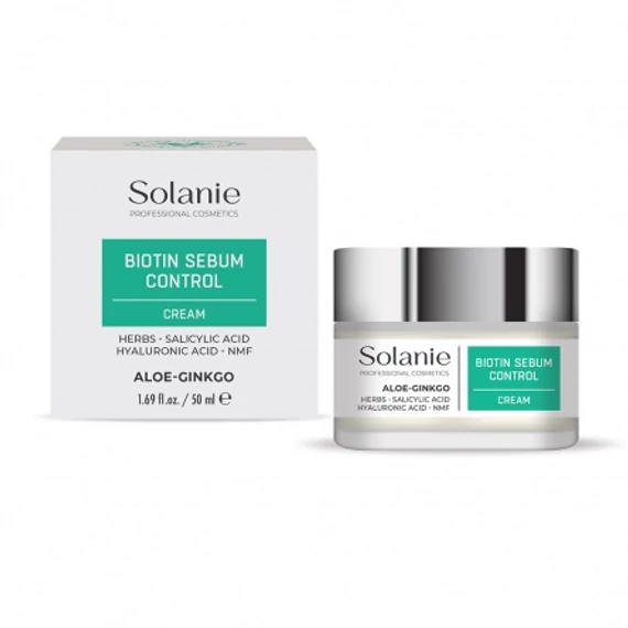 Solanie Aloe Ginkgo Biotin normalizáló hidratáló krém, 50 ml
