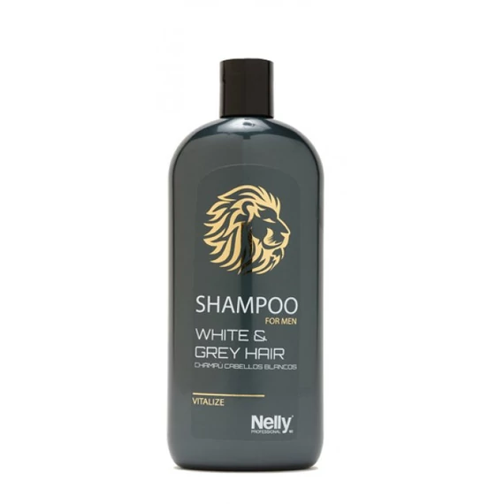 Nelly Barbers sampon ősz hajra férfiaknak, 400 ml