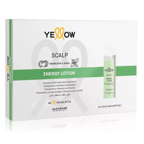 Yellow Scalp Energy hajhullás elleni lotion, 6x13 ml